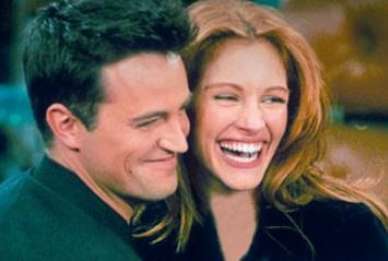 Molly Hurwitz former fiance Matthew Perry with one of his girlfriends.